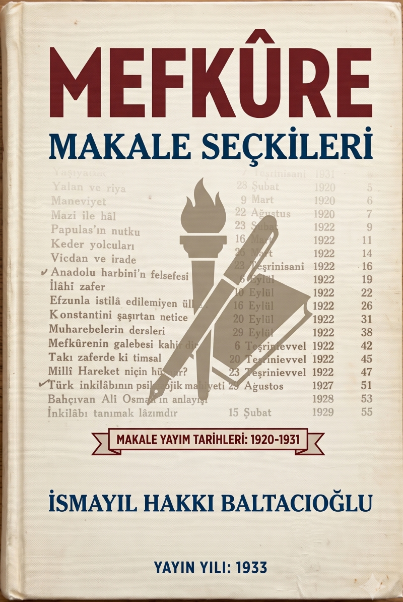 MEFKÛRE: Makale Seçkileri 1920-1931